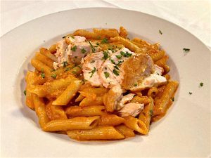 Penne Vodka with Salmon
