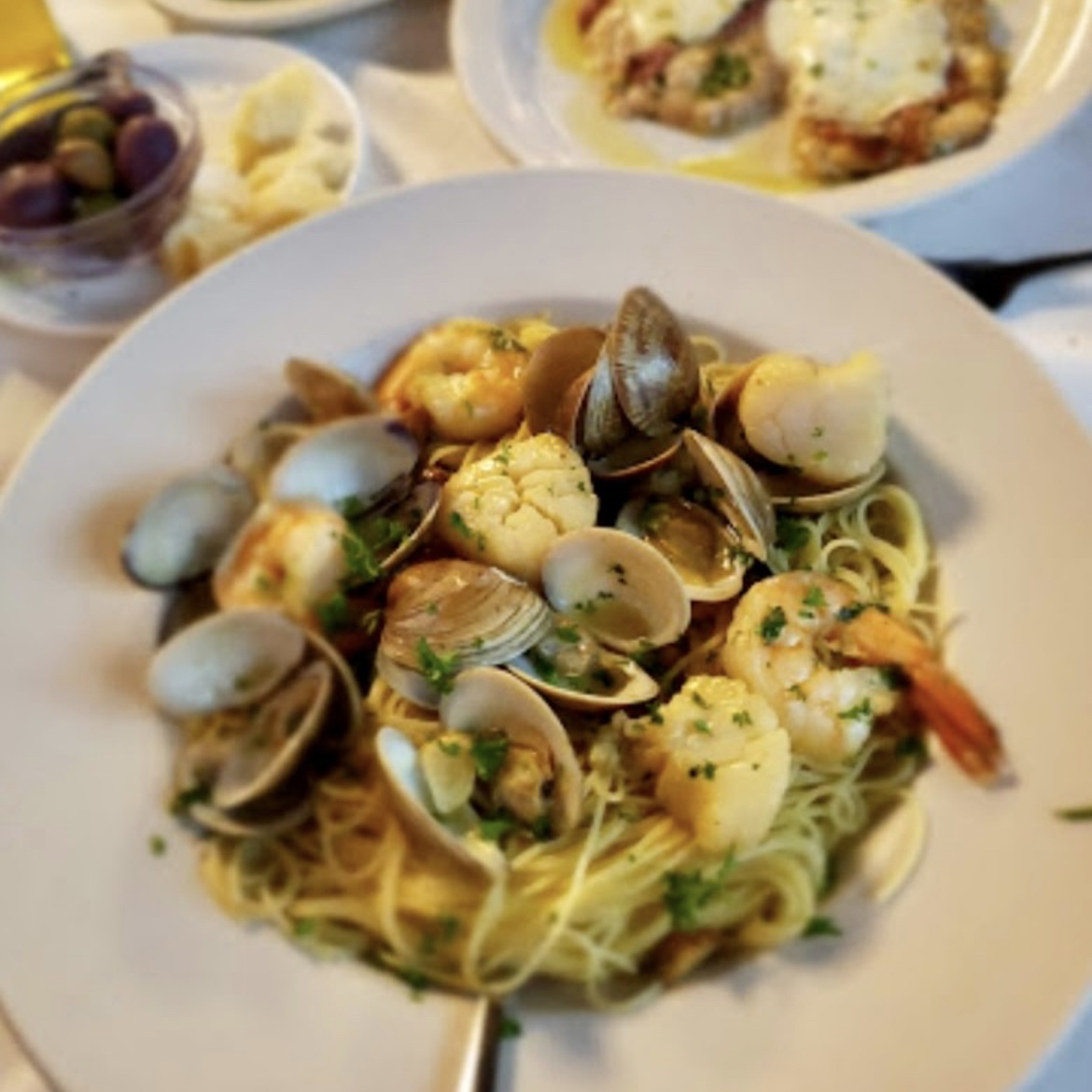 Scallops Clams Shrip Pappardelle
